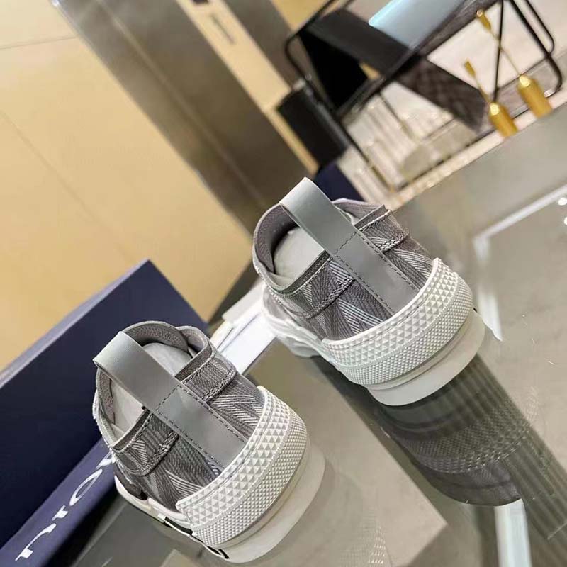 Dior Unisex B23 Low Top Sneaker Gray CD Diamond Canvas