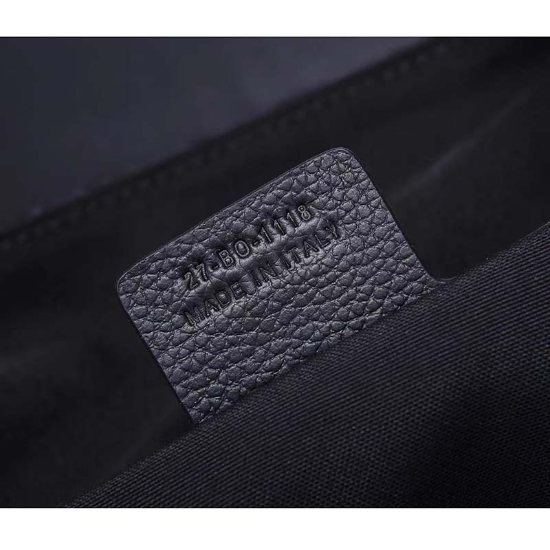 Dior Unisex CD Motion Backpack Black Oblique Jacquard Black Grained Calfskin