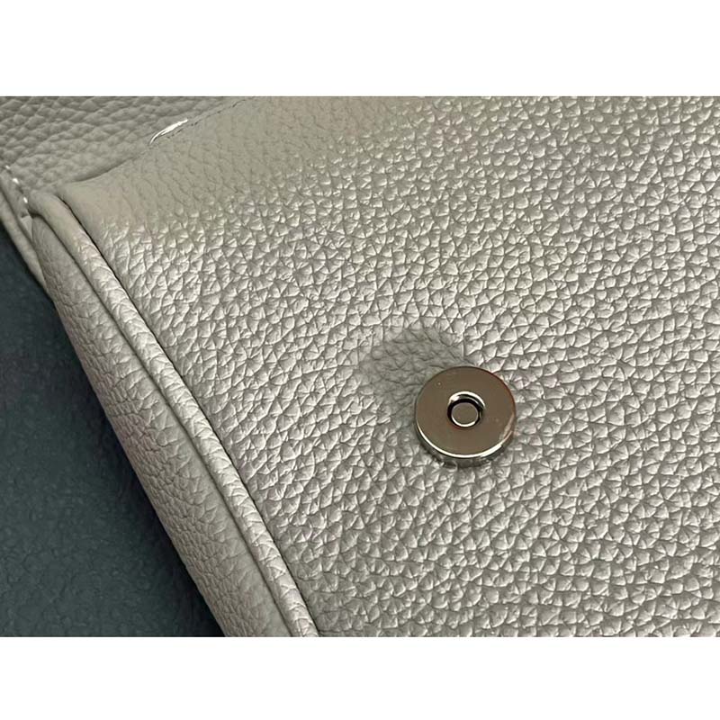 Dior Unisex CD Saddle Bag Dior Gray Grained Calfskin ‘Christian Dior 1947’ Signature
