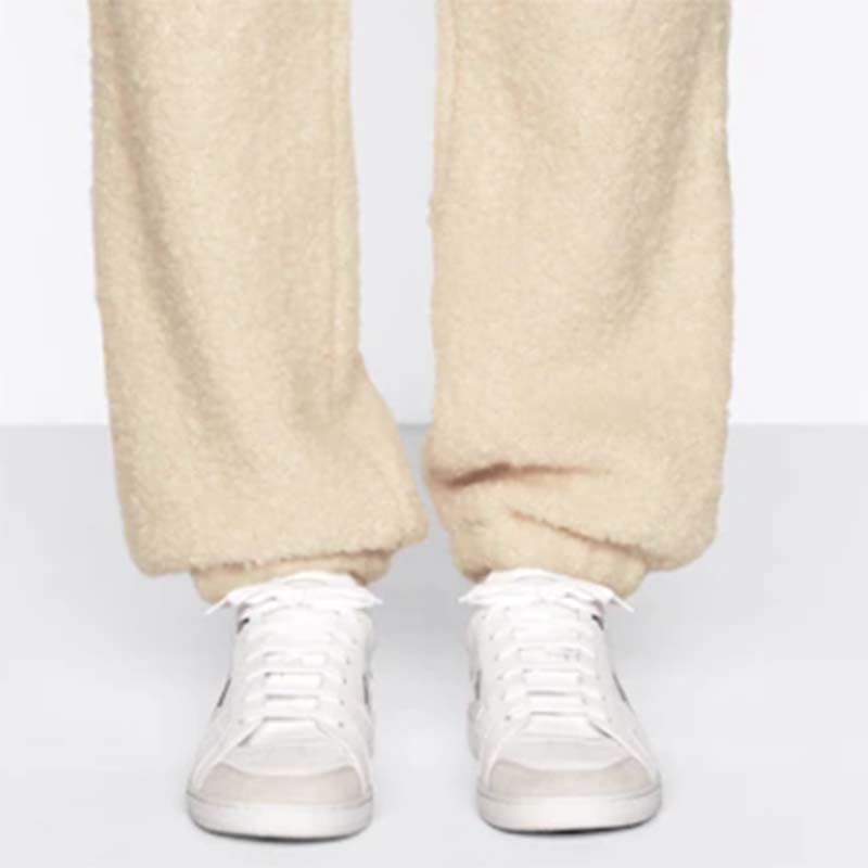 Dior Unisex Dior Star Sneaker White Calfskin Suede ‘CD’ Signature Black Star