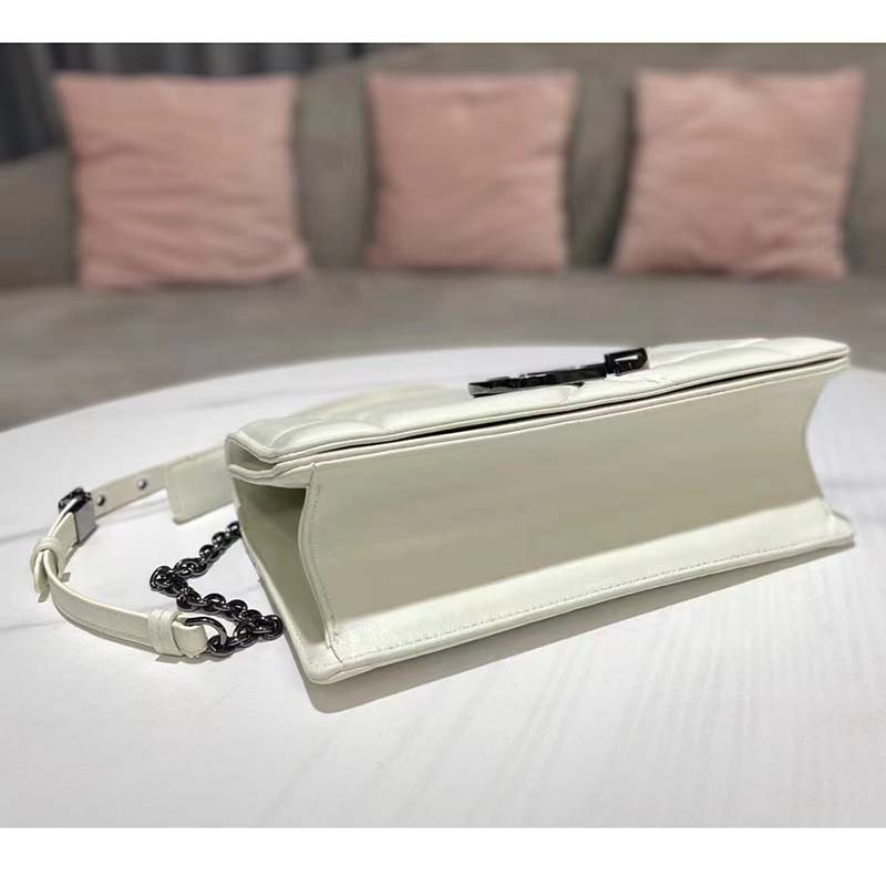 Dior Women CD 30 Montaigne Chain Bag Handle Latte Maxicannage Lambskin