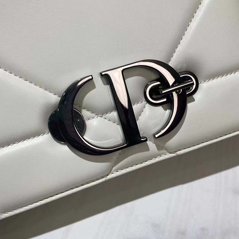 Dior Women CD 30 Montaigne Chain Bag Handle Latte Maxicannage Lambskin