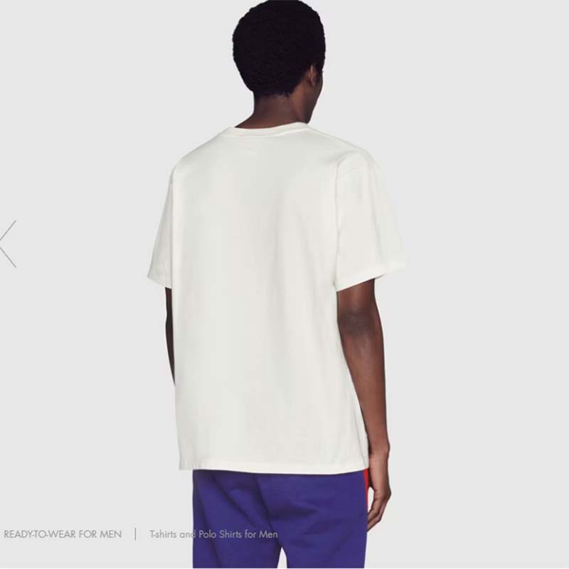Gucci GG Men The North Face x Gucci T-Shirt Cotton Jersey Crewneck Oversize Fit
