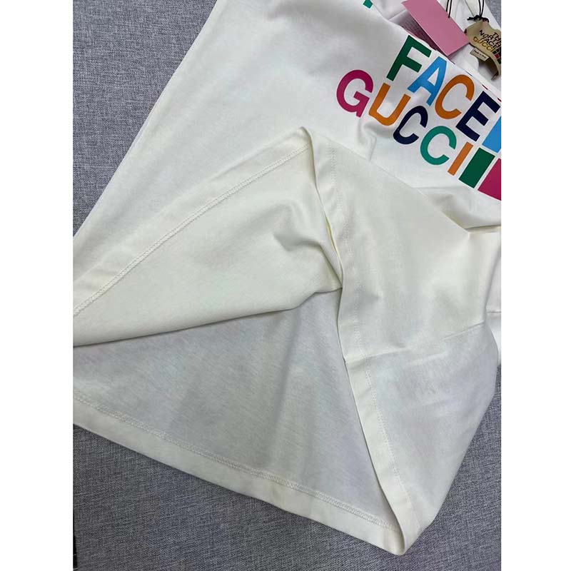 Gucci GG Men The North Face x Gucci T-Shirt Cotton Jersey Crewneck Oversize Fit
