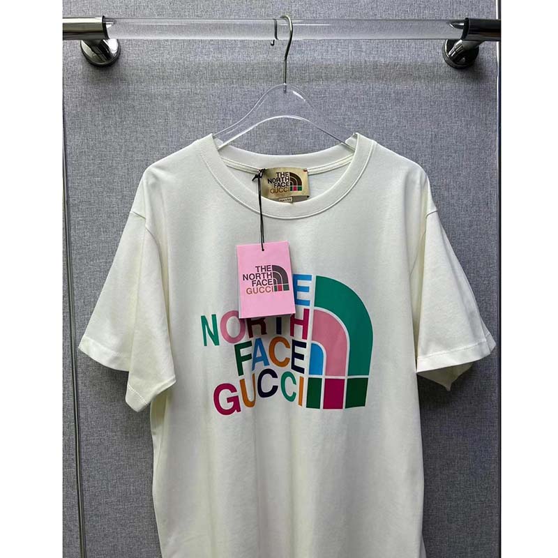 Gucci GG Men The North Face x Gucci T-Shirt Cotton Jersey Crewneck Oversize Fit