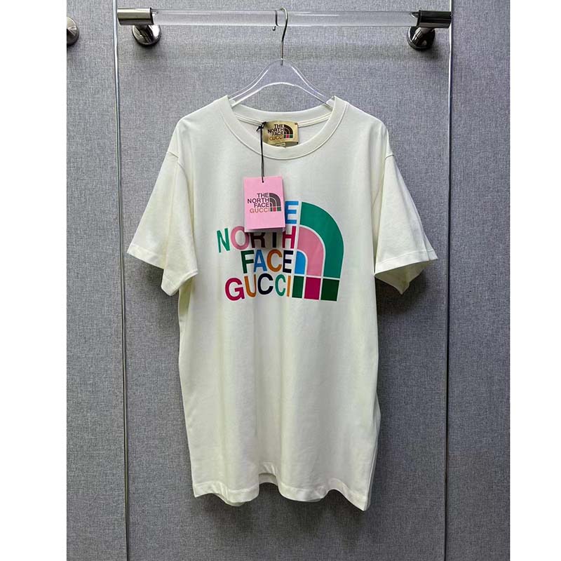 Gucci GG Men The North Face x Gucci T-Shirt Cotton Jersey Crewneck Oversize Fit