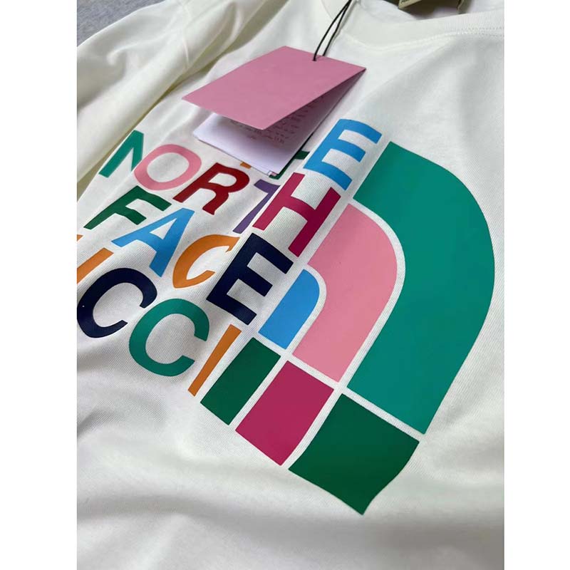 Gucci GG Men The North Face x Gucci T-Shirt Cotton Jersey Crewneck Oversize Fit
