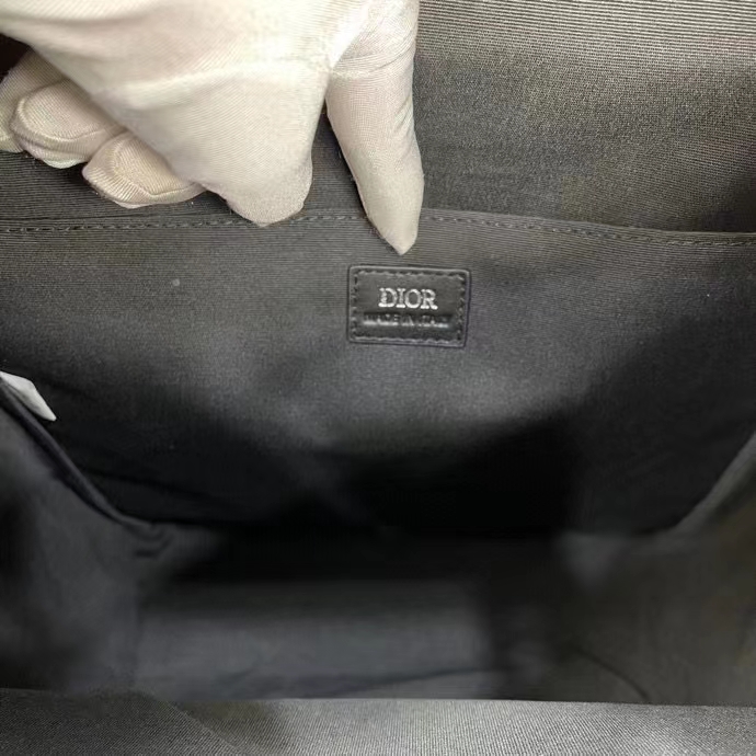 Dior Unisex CD Hit The Road Backpack Black CD Diamond Canvas
