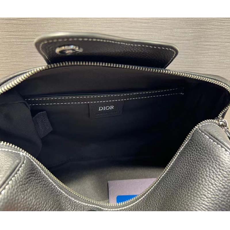 Dior Unisex CD Lingot 22 Bag Black Grained Calfskin