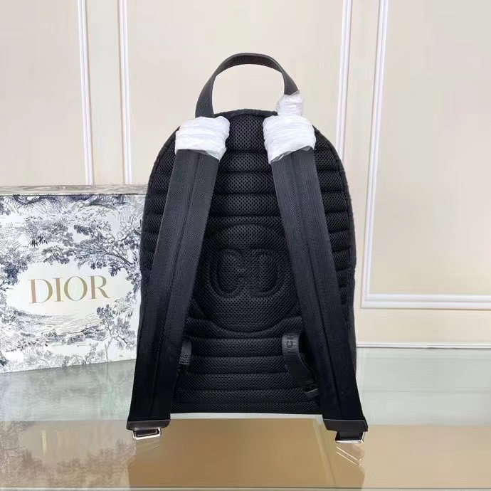 Dior Unisex CD Rider Backpack Black Dior Oblique Jacquard