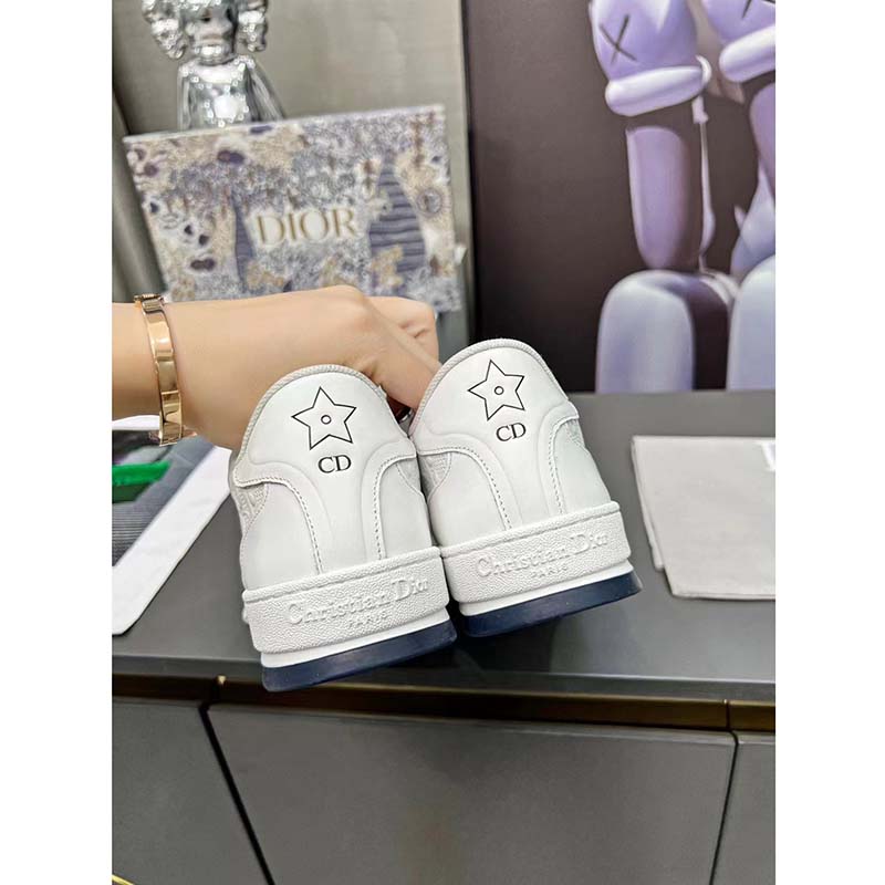 Dior Women One Sneaker White Oblique Perforated Calfskin