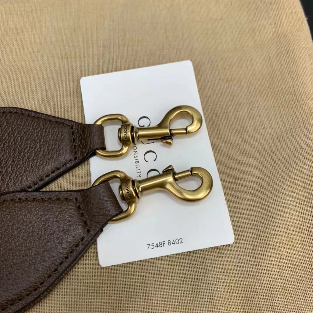 Gucci GG Unisex Ophidia Medium Tote Bag Beige Ebony GG Supreme Canvas