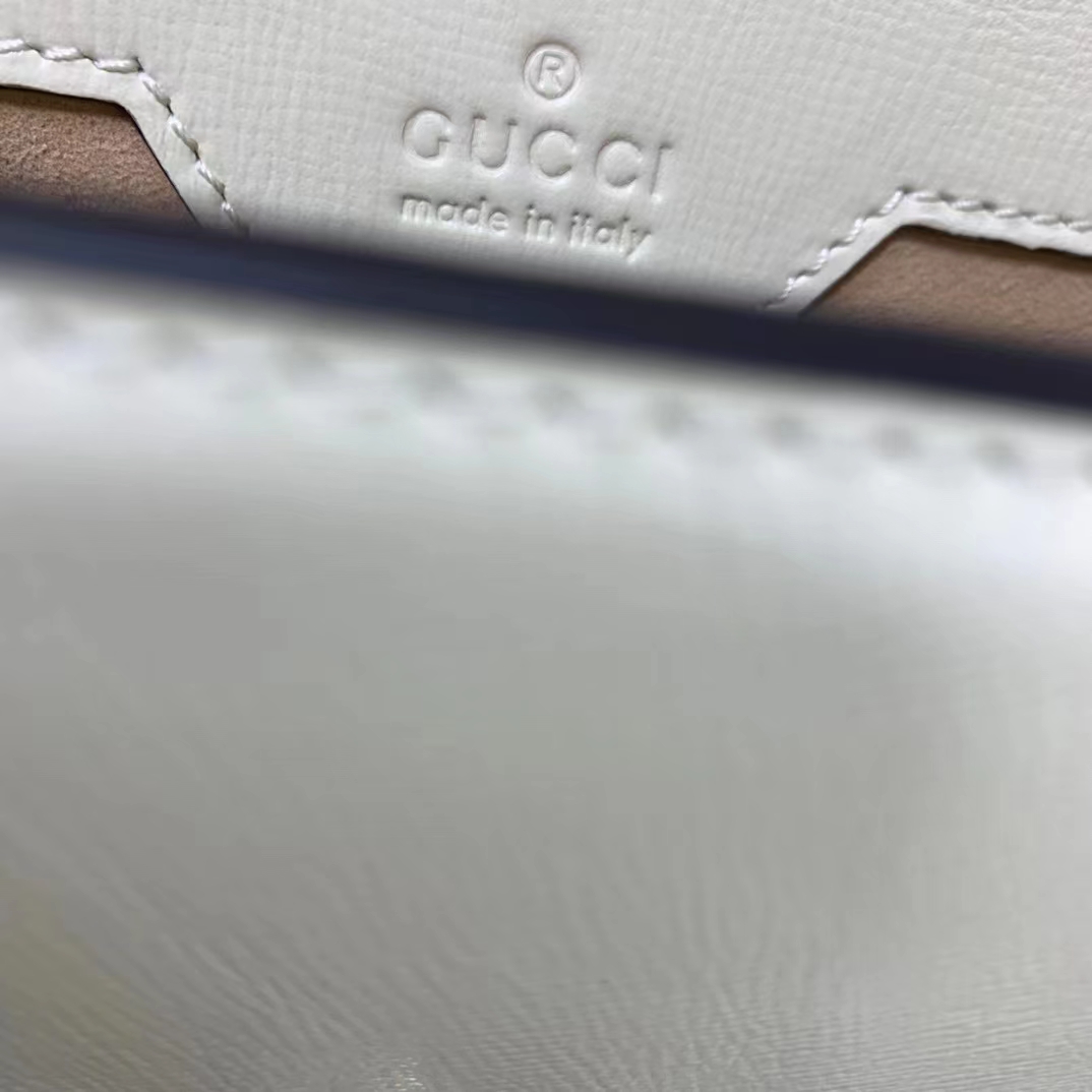 Gucci GG Women Gucci Horsebit 1955 Small Bag White Leather