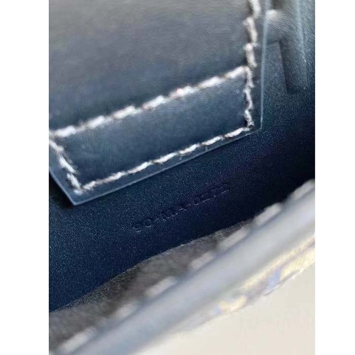Dior Women CD 30 Montaigne East-West Bag Chain Blue Oblique Jacquard