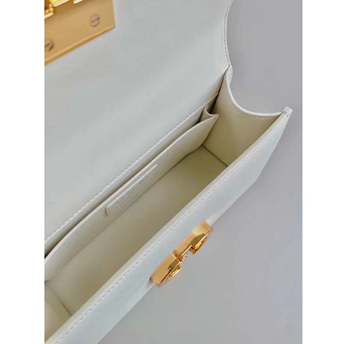 Dior Women CD 30 Montaigne East-West Bag Chain Latte Calfskin