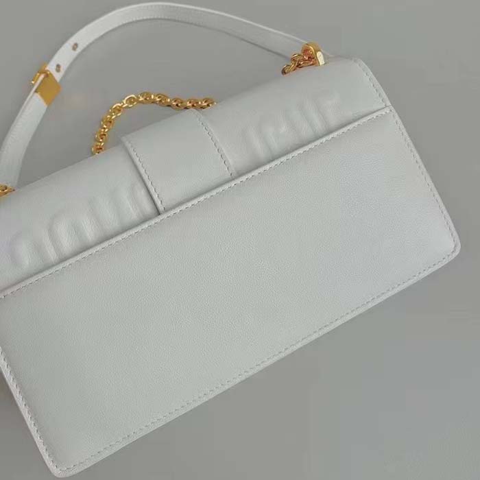 Dior Women CD 30 Montaigne East-West Bag Chain Latte Calfskin