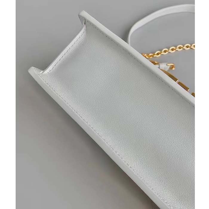 Dior Women CD 30 Montaigne East-West Bag Chain Latte Calfskin