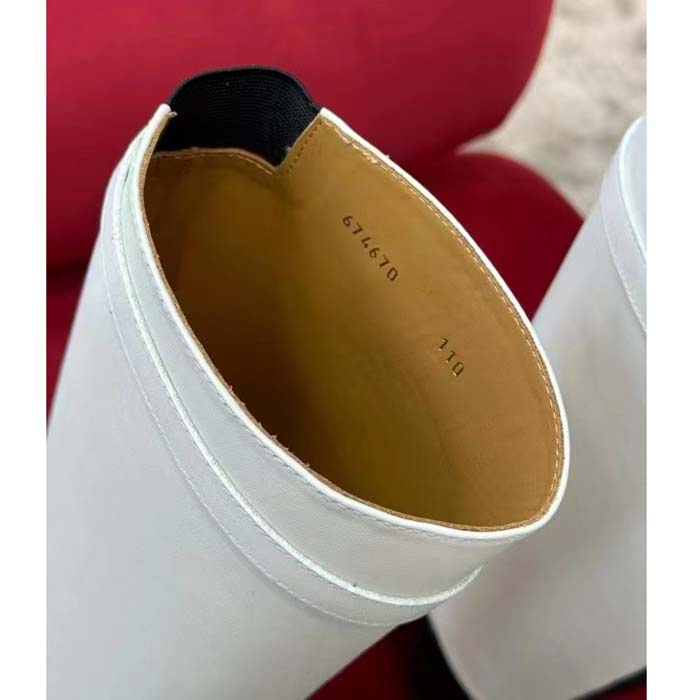 Dior Women CD Dior Empreinte Boot Black White Perforated Calfskin