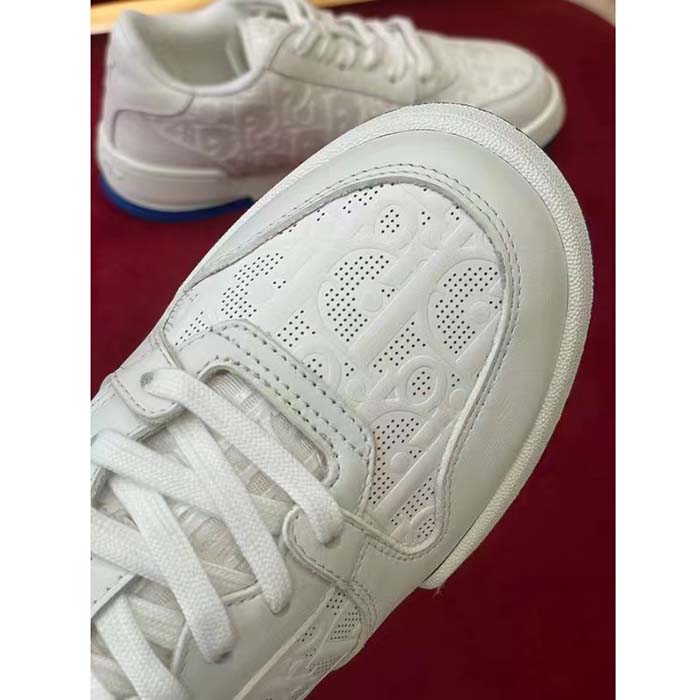 Dior Women CD Dior One Sneaker White Dior Oblique Perforated Calfskin