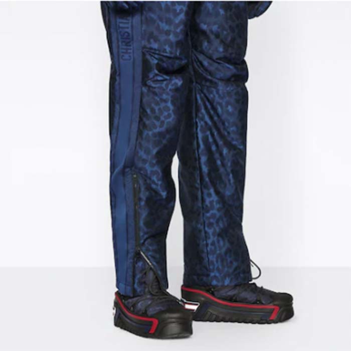 Dior Women CD DiorAlps Snow Boot Deep Blue Navy Mizza Shiny Nylon
