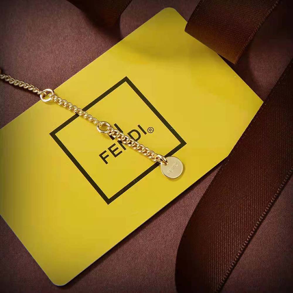 Fendi Women O’Lock Choker Gold-colored Choker