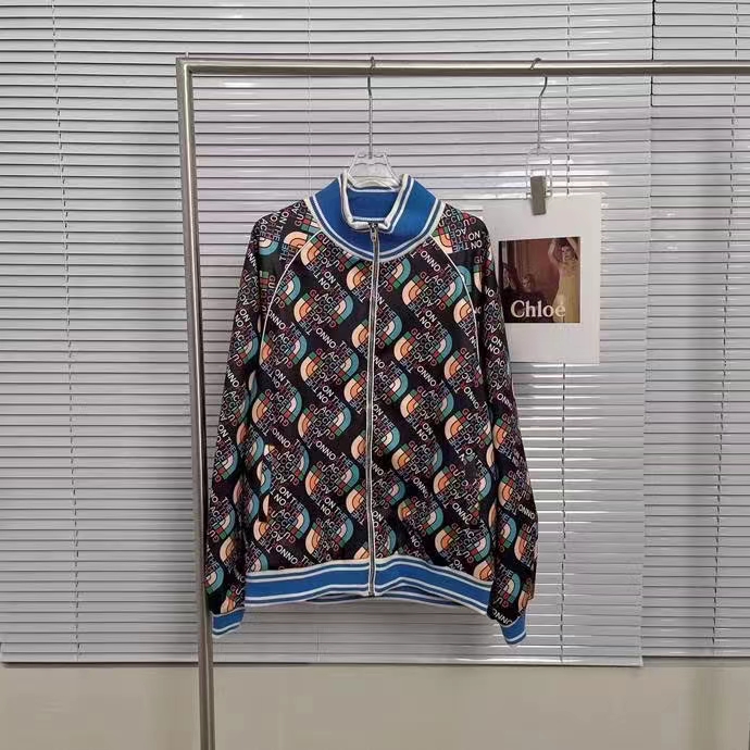 Gucci Women GG The North Face x Gucci Zip Jacket Logo Print Black Technical Jersey