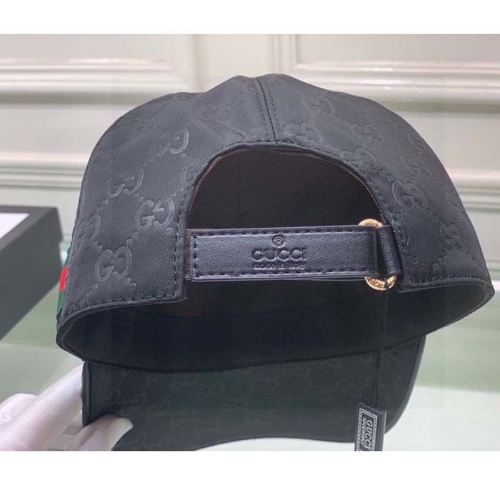 Gucci Unisex Original GG Canvas Baseball Hat Web Green Red Web
