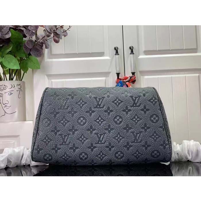 Louis Vuitton LV Unisex Ellipse Backpack Granite Taurillon Monogram Embossed Cowhide Leather