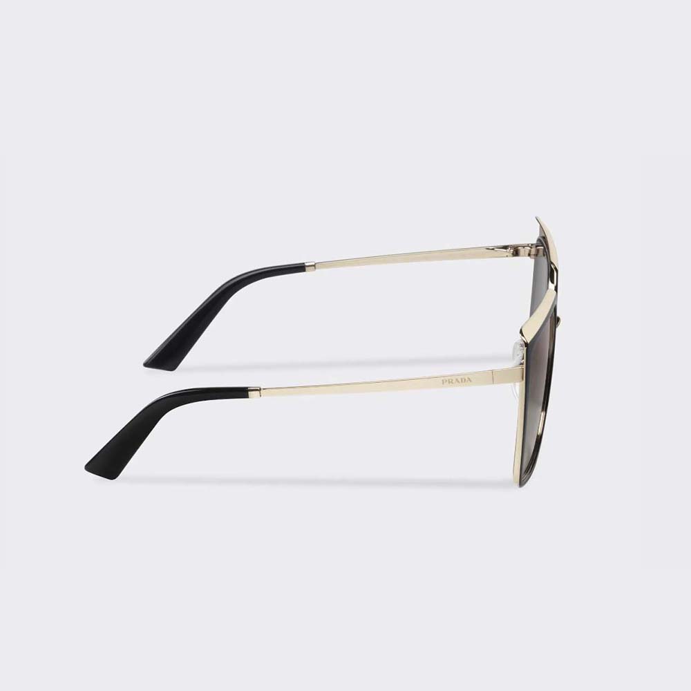 Prada Women Cinéma Sunglasses of the Iconic Prada Cinéma Collection with Sophisticated-Black