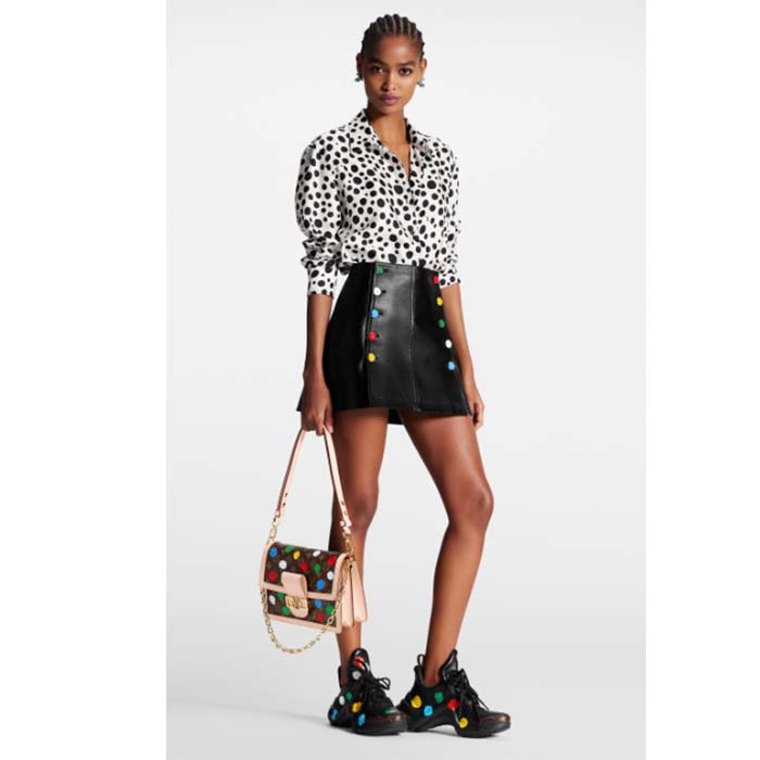 Louis Vuitton Unisex LV x YK Archlight Sneaker Black Calf Leather Oversized Rubber Outsole