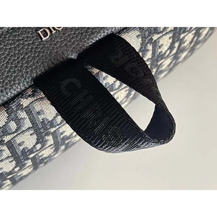 Dior Unisex CD Dior Explorer Backpack Beige Black Dior Oblique Jacquard