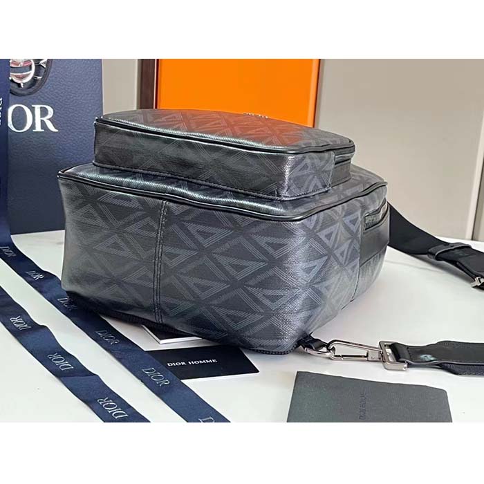 Dior Unisex CD Mini Rider Sling Bag Black CD Diamond Canvas