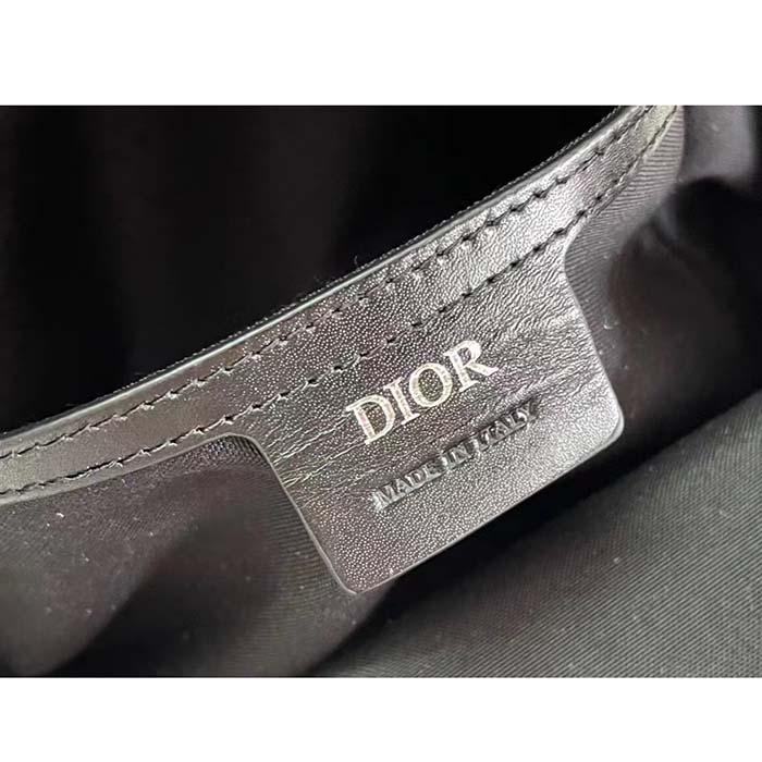 Dior Unisex CD Mini Rider Sling Bag Black CD Diamond Canvas