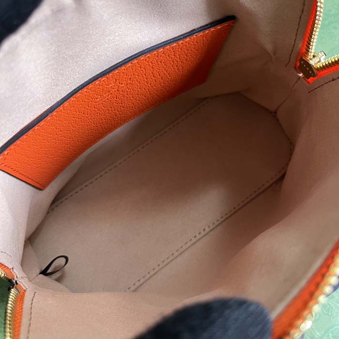 Gucci GG Women Gucci Diana Mini Tote Bag Orange Leather Double G