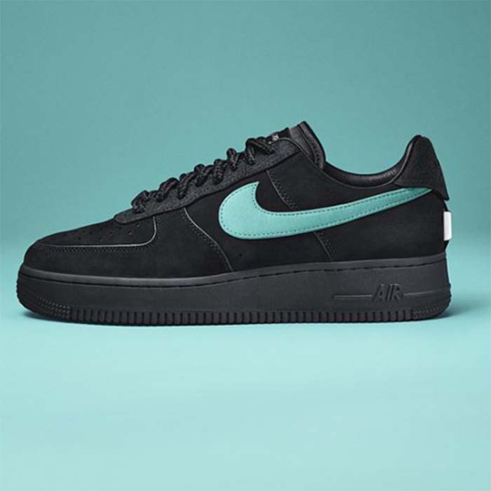 Louis Vuitton LV Unisex Nike Air Force 1 Sneaker Black Monogram Embossed Calf Leather