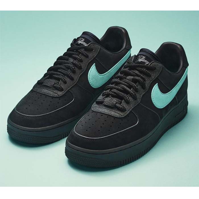 Louis Vuitton LV Unisex Nike Air Force 1 Sneaker Black Monogram Embossed Calf Leather