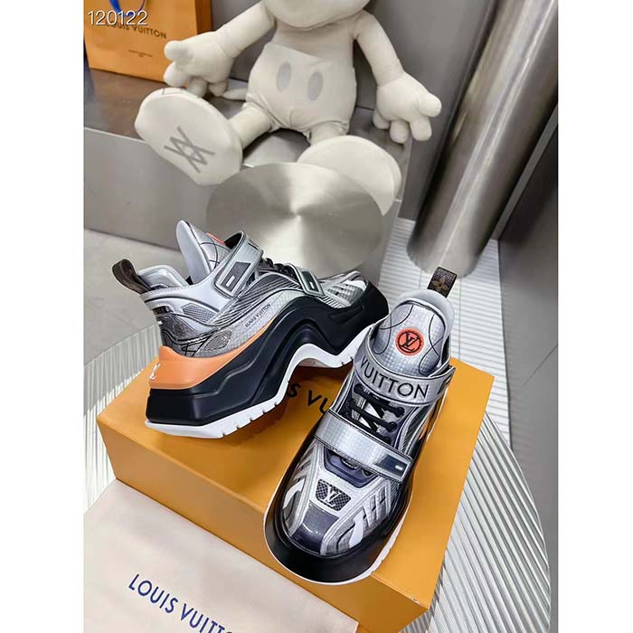 Louis Vuitton Women LV Archlight 2.0 Platform Sneaker Grey Silver 5 Cm Heel