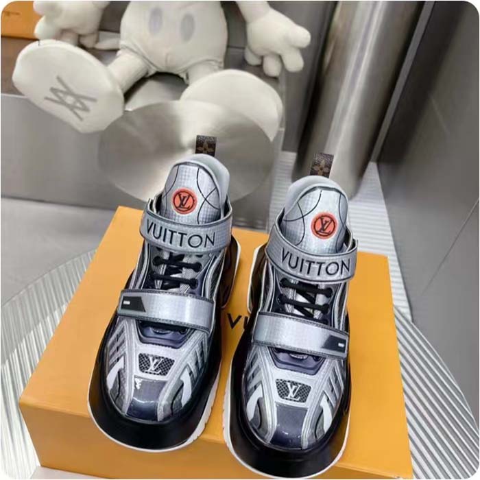 Louis Vuitton Women LV Archlight 2.0 Platform Sneaker Grey Silver 5 Cm Heel