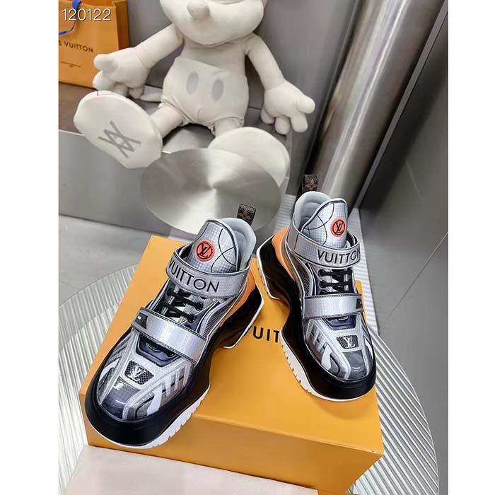 Louis Vuitton Women LV Archlight 2.0 Platform Sneaker Grey Silver 5 Cm Heel