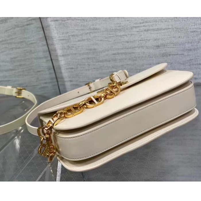 Dior Women CD 30 Montaigne Avenue Bag Dusty Ivory Box Calfskin