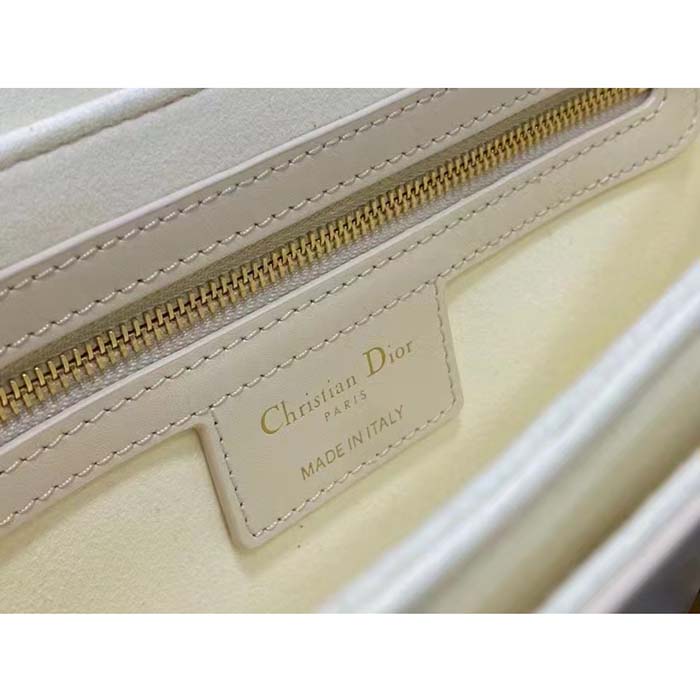 Dior Women CD 30 Montaigne Avenue Bag Dusty Ivory Box Calfskin