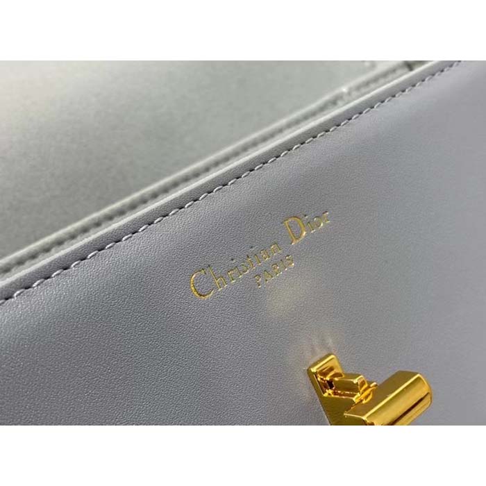 Dior Women CD 30 Montaigne Avenue Bag Ethereal Gray Box Calfskin