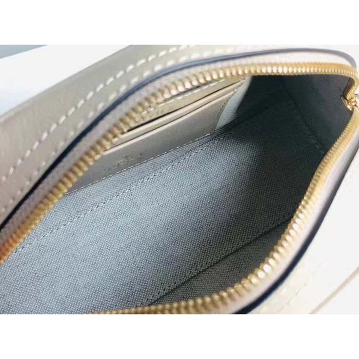 Gucci GG Unisex Ophidia Mini GG Top Handle Bag Beige White Supreme Canvas