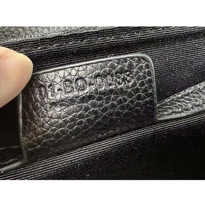 Dior Unisex CD Mini Saddle Bag Strap Black Oblique Jacquard Grained Calfskin