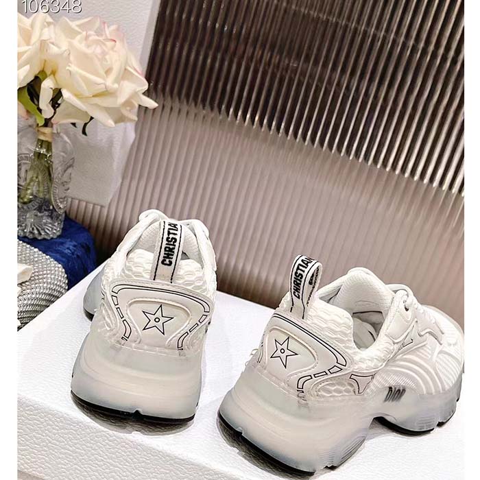 Dior Unisex Shoes Dior Vibe Sneaker White Technical Fabric Mesh Rubber