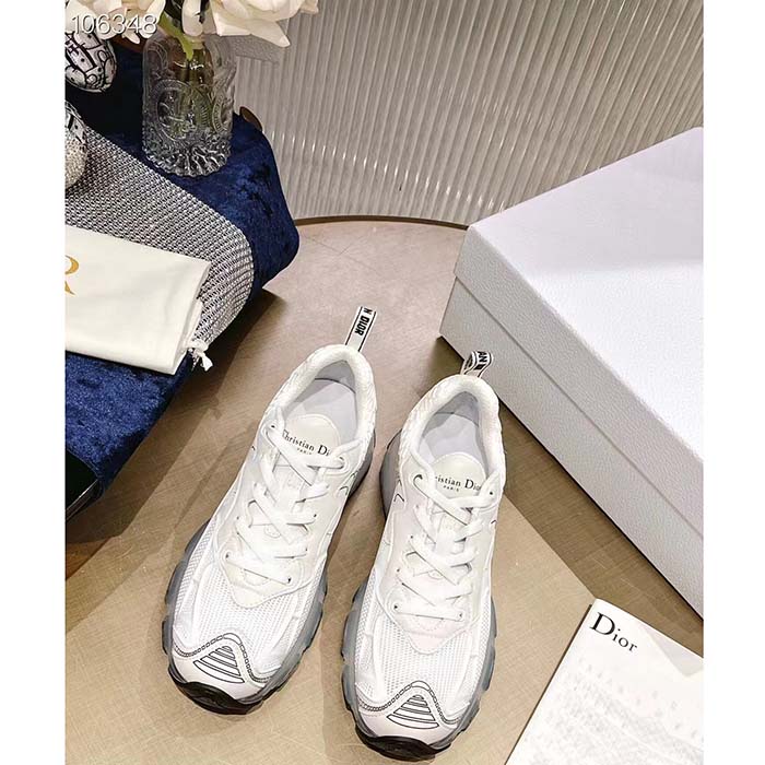 Dior Unisex Shoes Dior Vibe Sneaker White Technical Fabric Mesh Rubber