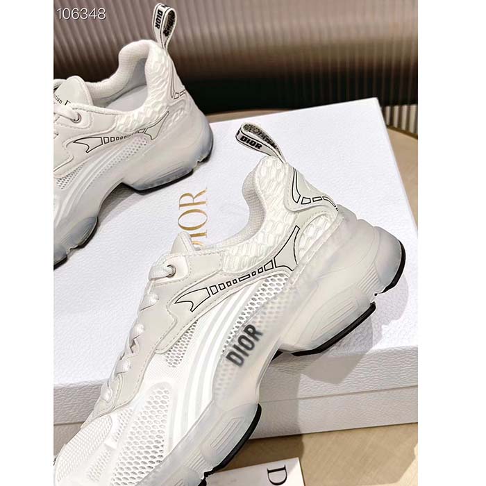 Dior Unisex Shoes Dior Vibe Sneaker White Technical Fabric Mesh Rubber