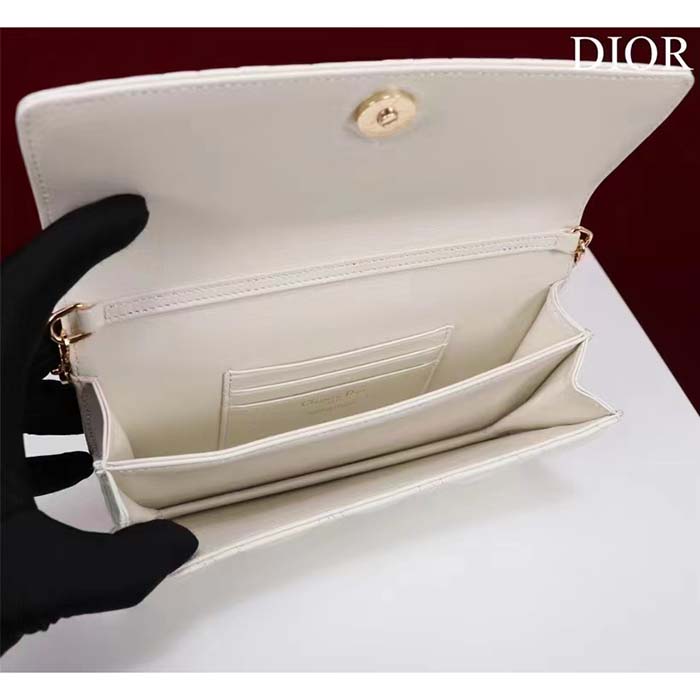 Dior Women CD Miss Dior Mini Bag Latte Cannage Lambskin