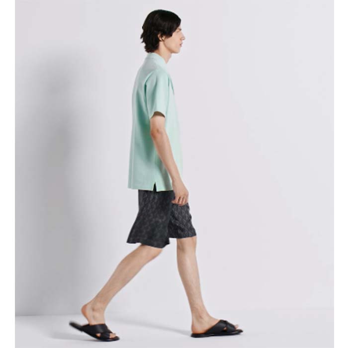 Dior Unisex CD Dior Alias Sandal Black Grained Calfskin Black Calfskin Insole