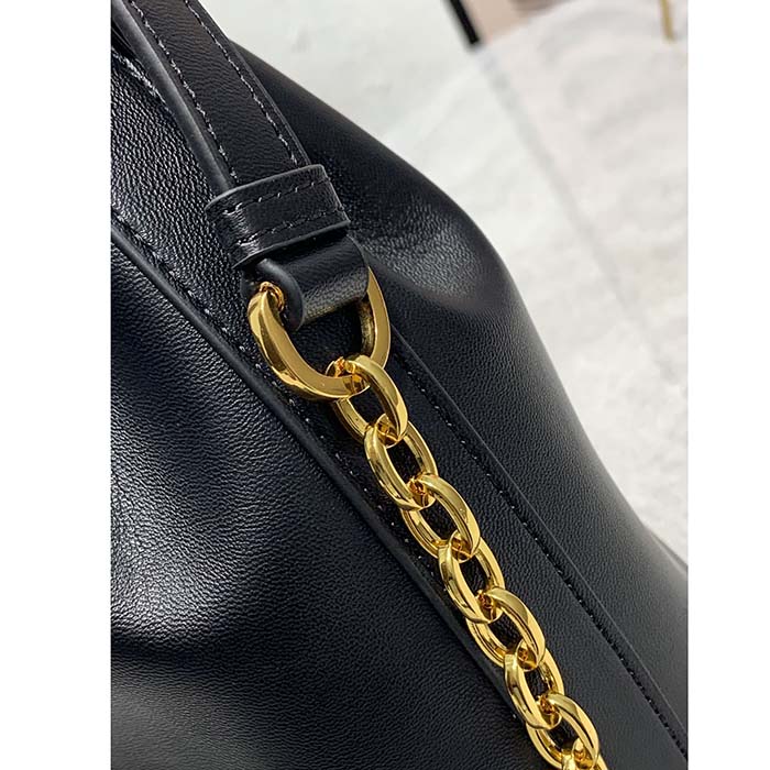Dior Women CD Medium C’est Dior Bag Black CD-Embossed Calfskin